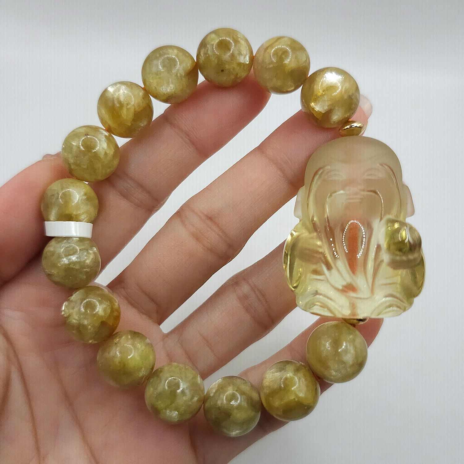 Natural Golden Mica x Fu Lu Shou Citrine