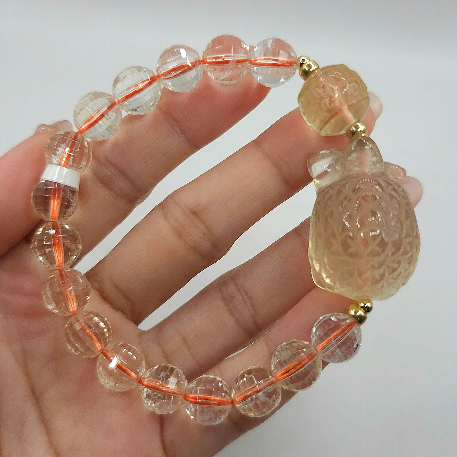 Natural Citrine with Toad &amp; Lucky Turn