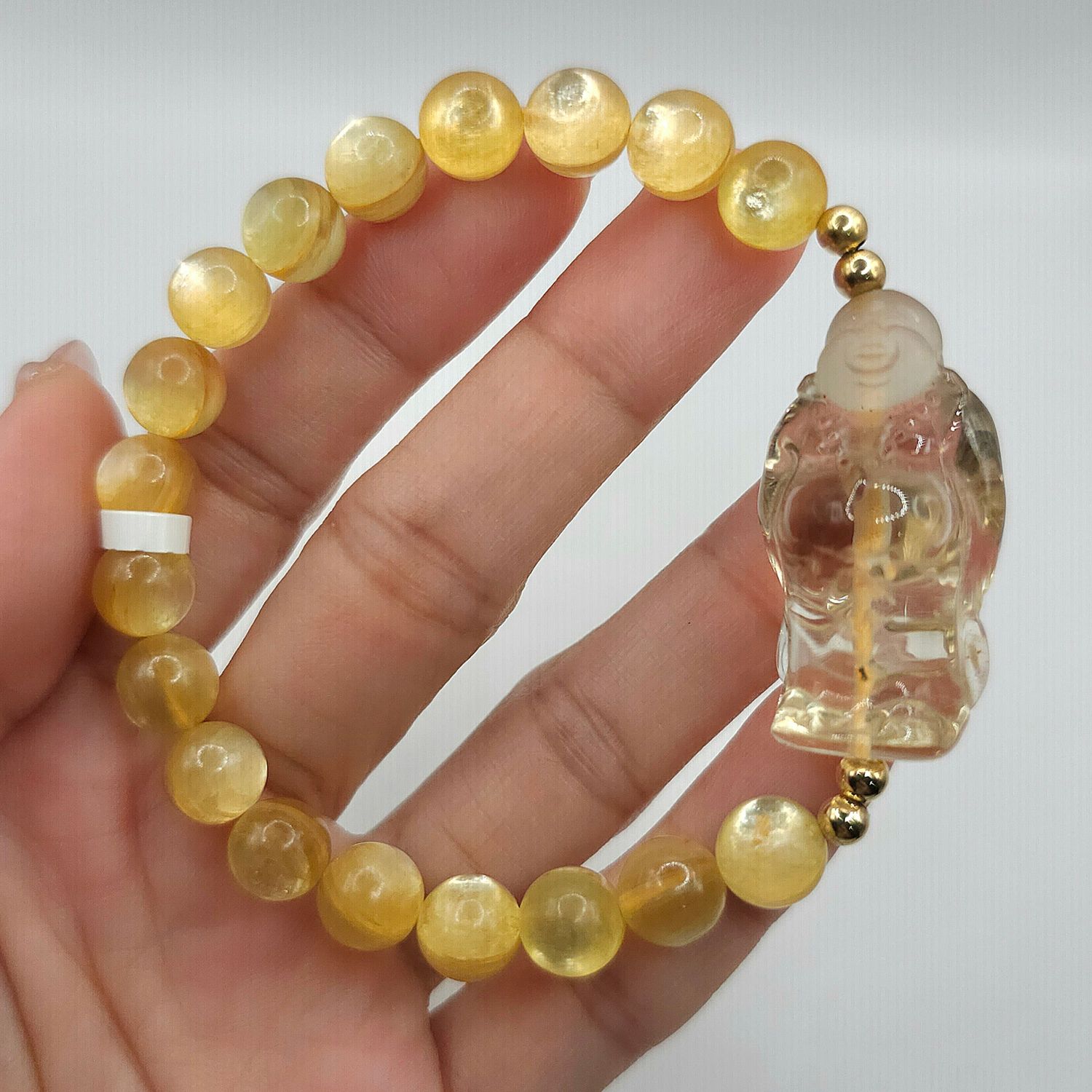 Natural Golden Mica x Buddha Citrine
