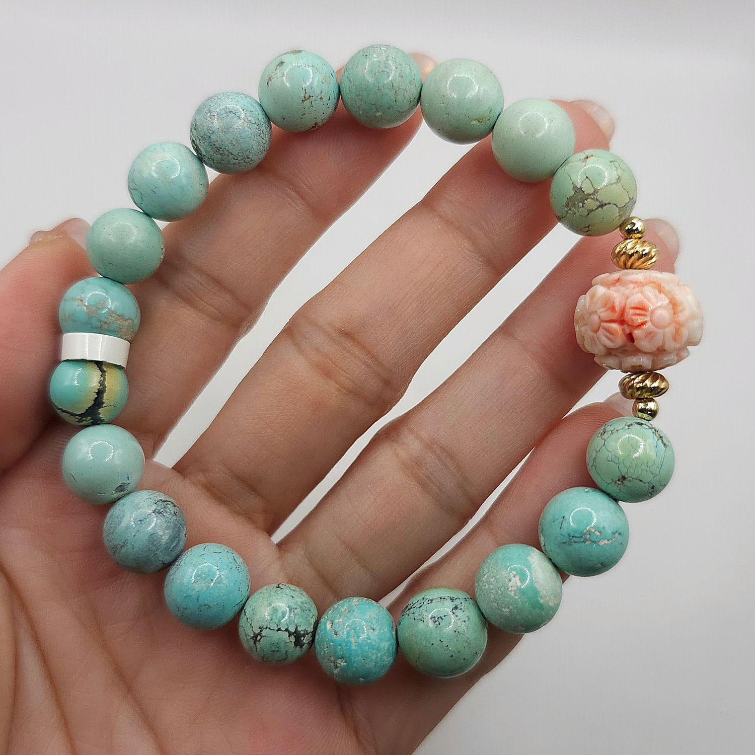 Natural Turquoise x Flower Coral