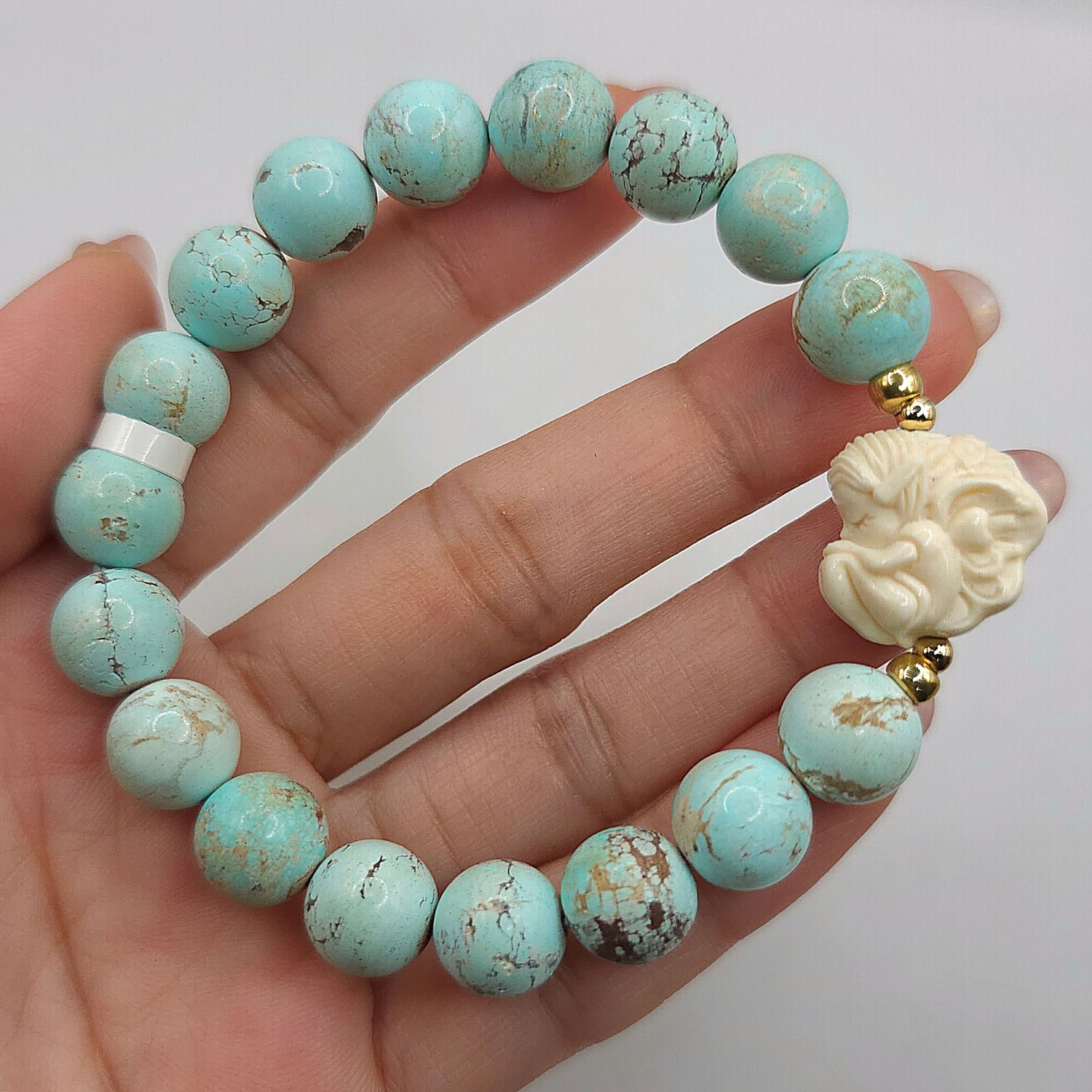 Natural Turquoise x Fairy Ivory Mammoth