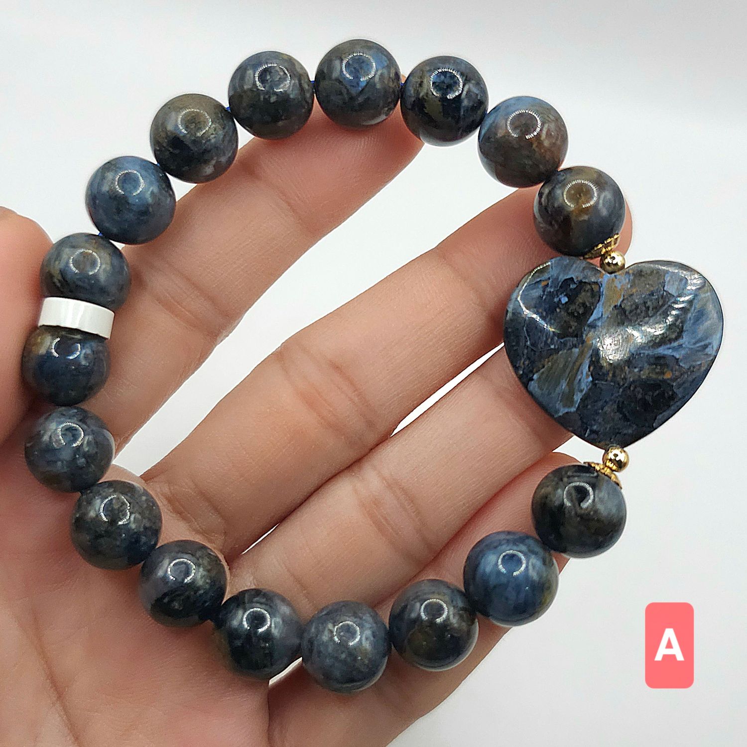 Natural Pietersite with Heart