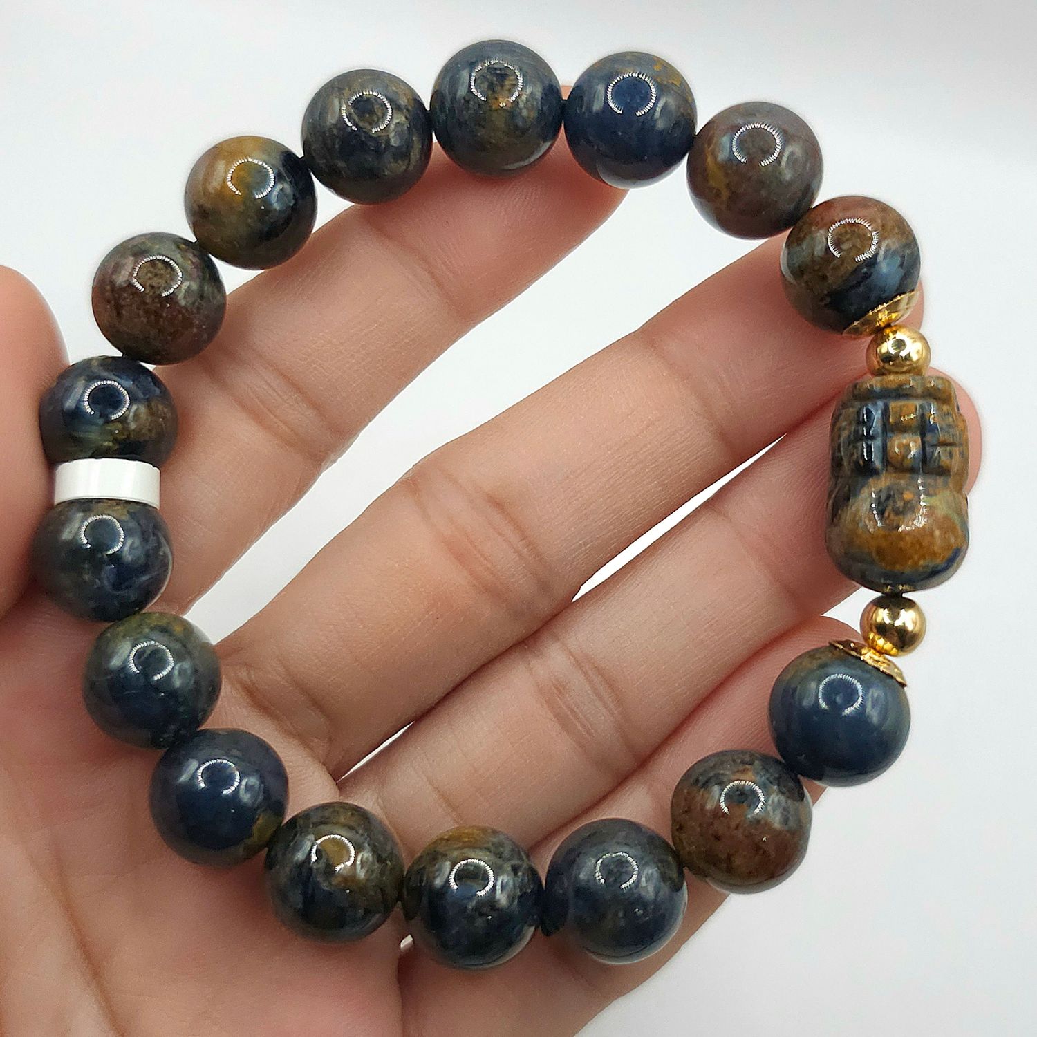 Natural Pietersite with Pixiu