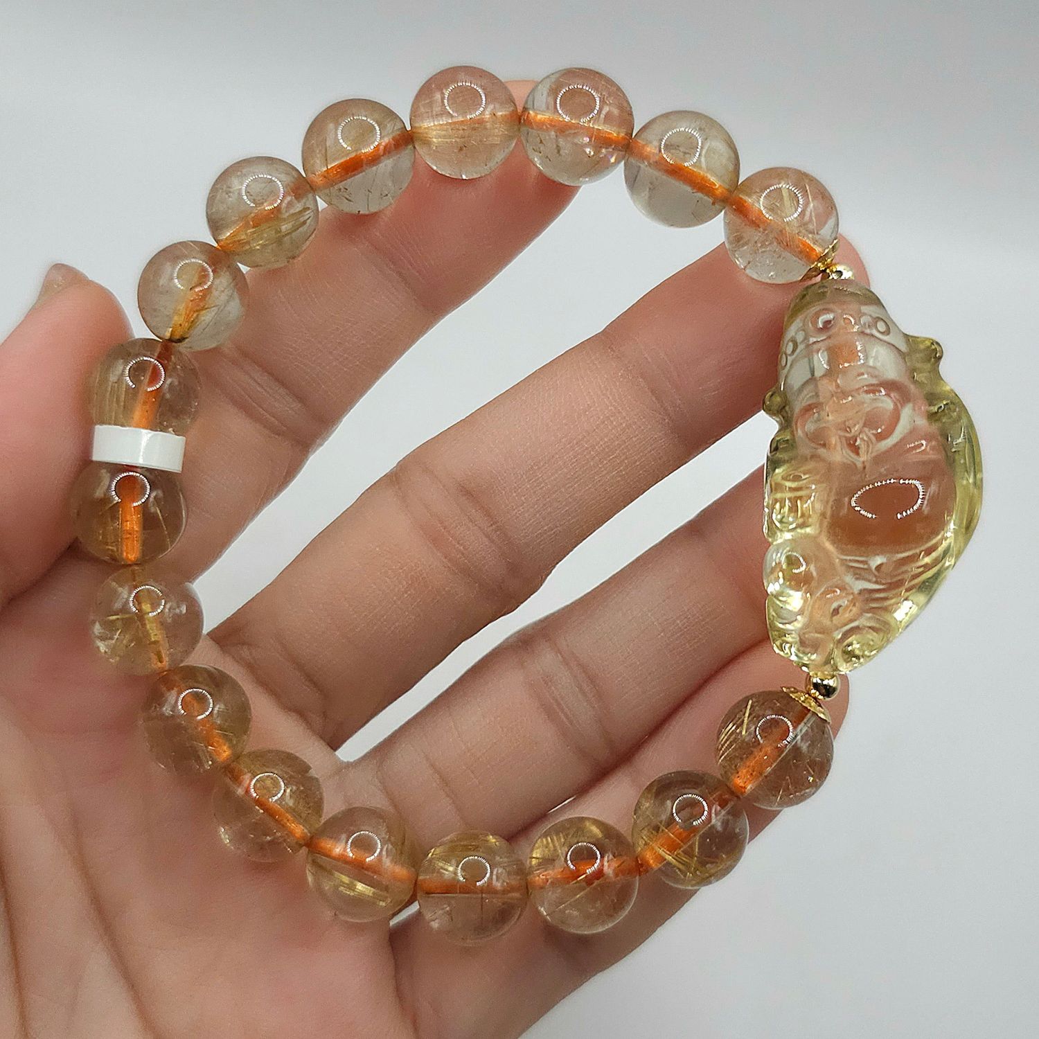 Natural Golden Ruti x God of Wealth Citrine