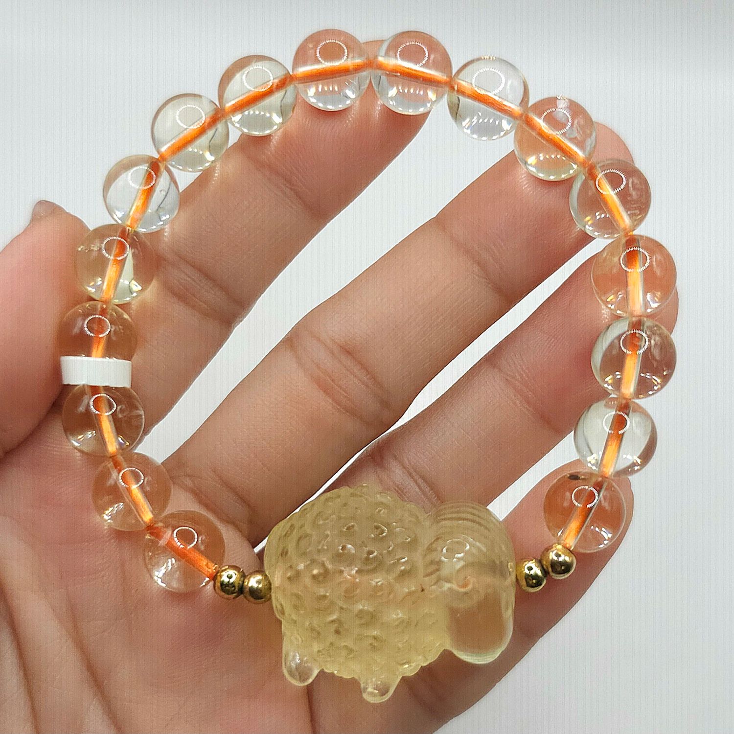 Natural Citrine with Sheep