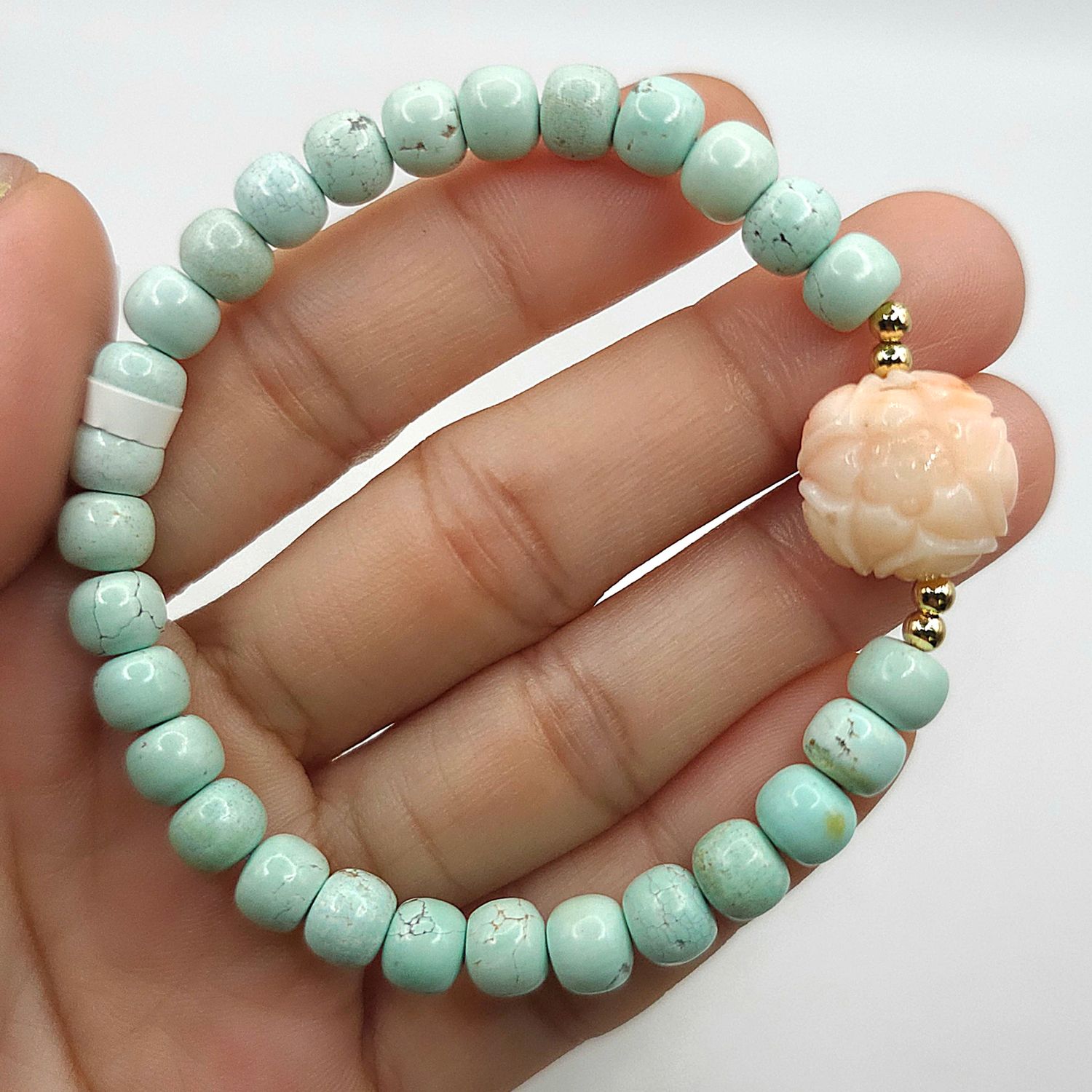 Natural Turquoise x Lotus Coral