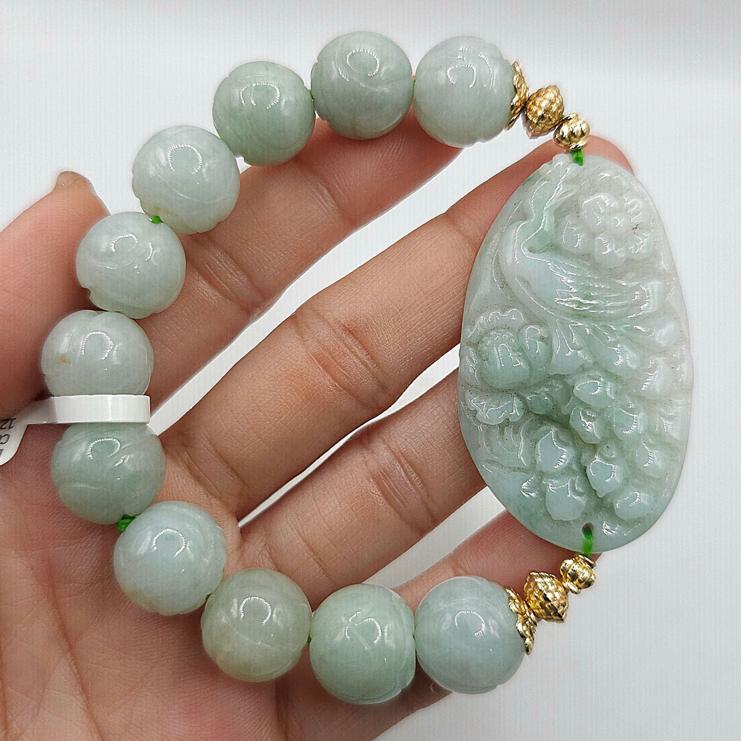 Natural Burma Jade with Phoenix
