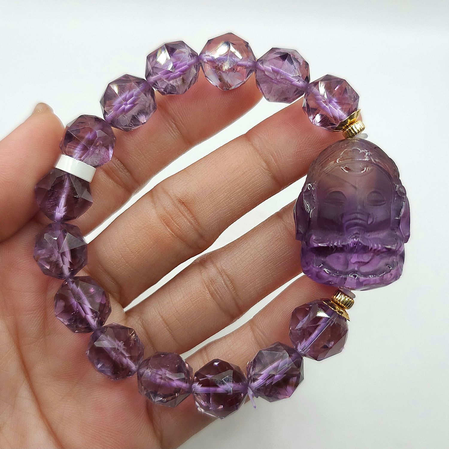 Natural Amethyst with Ganesha