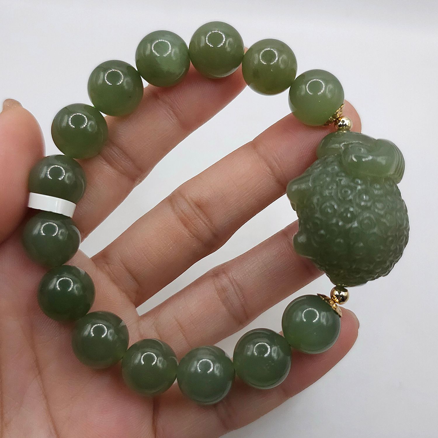 Natural Hetian Jade with Sheep