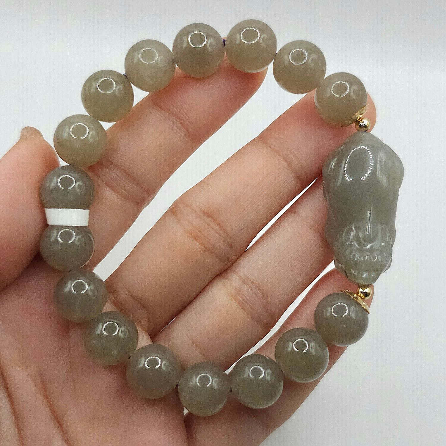 Natural Purple Jade with Pixiu