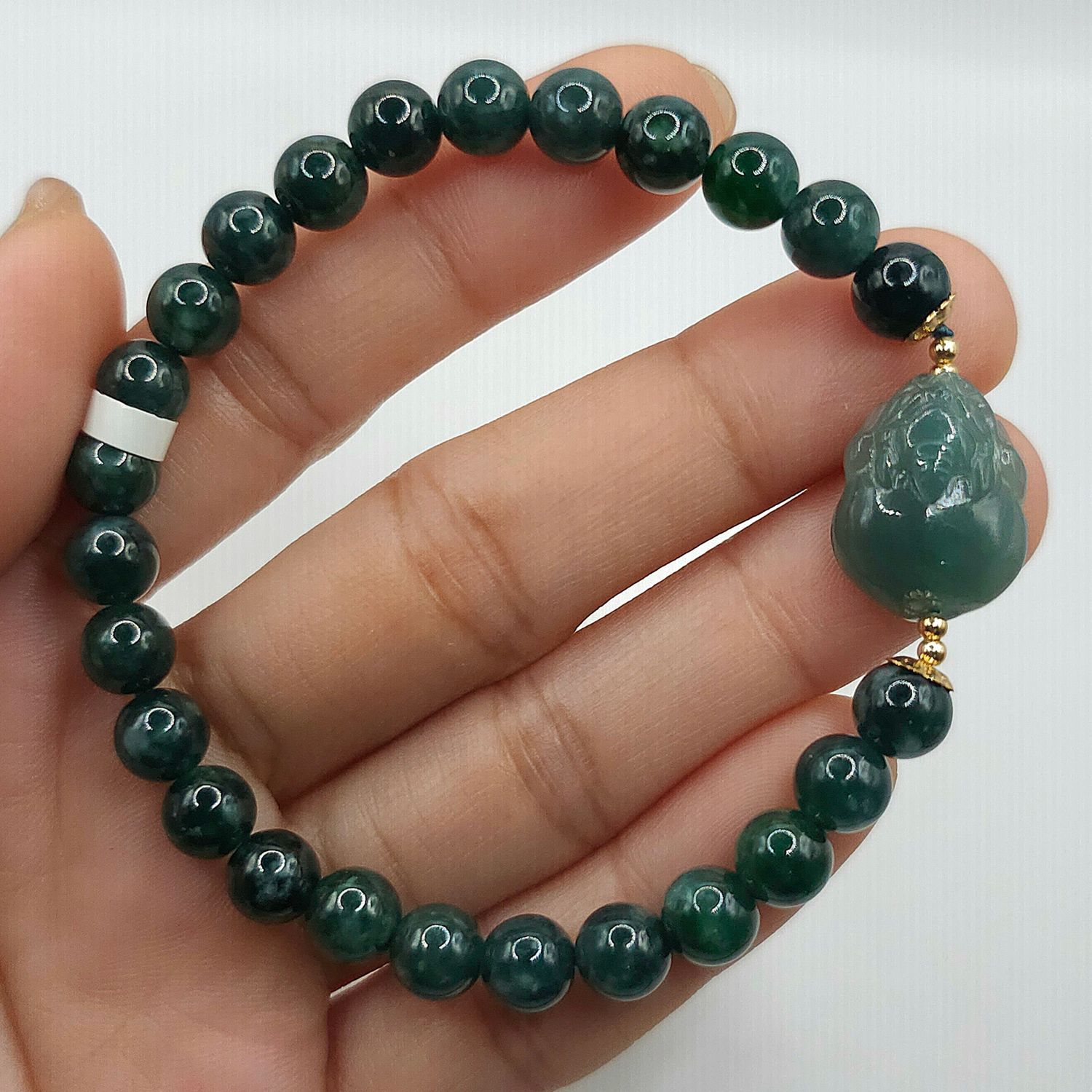 Natural Blue Water Jade with Pixiu