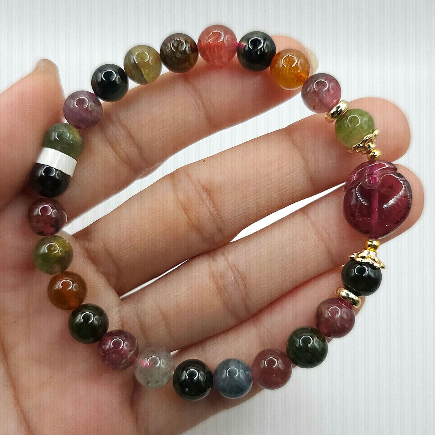 Natural Candy Tourmaline with Ruyi