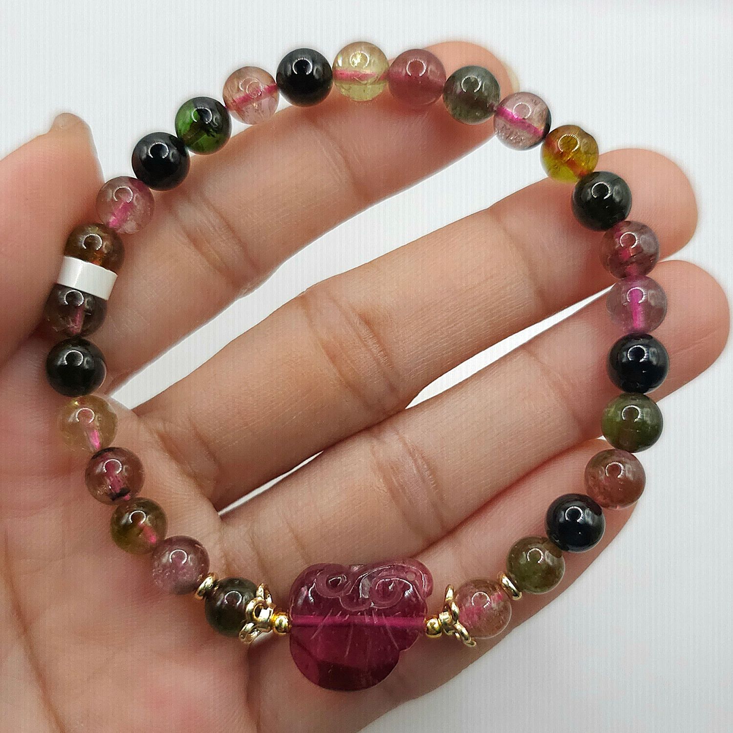 Natural Candy Tourmaline with Ruyi