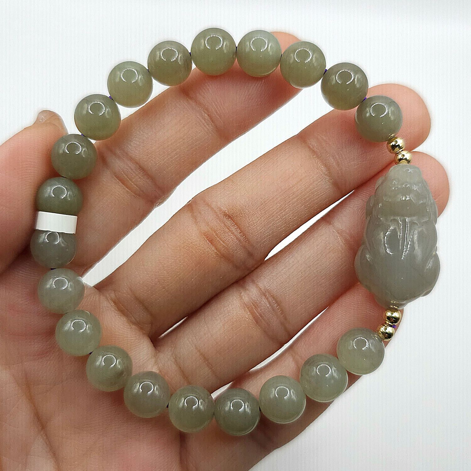 Natural Purple Jade with Pixiu