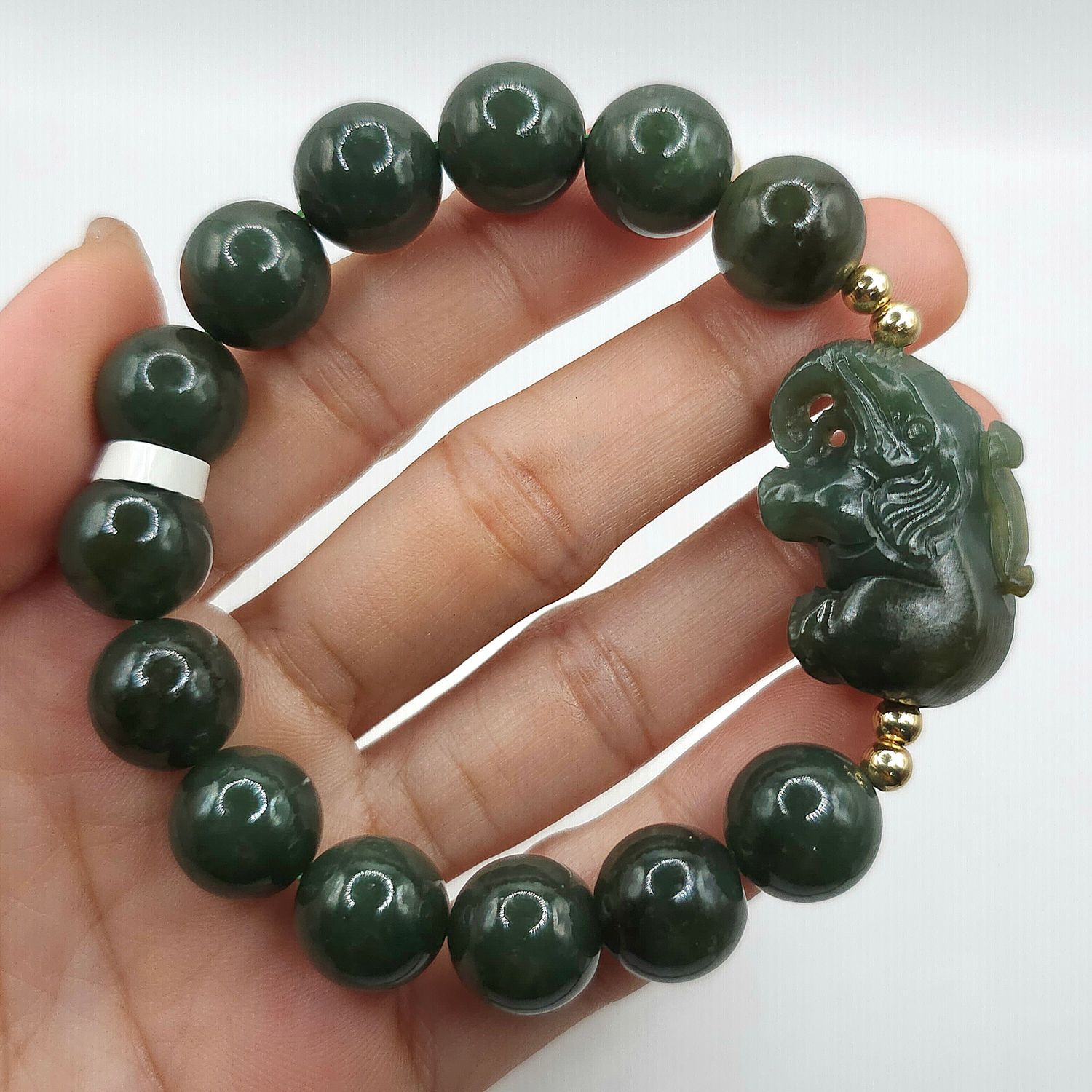 Natural Hetian Jade with Elephant