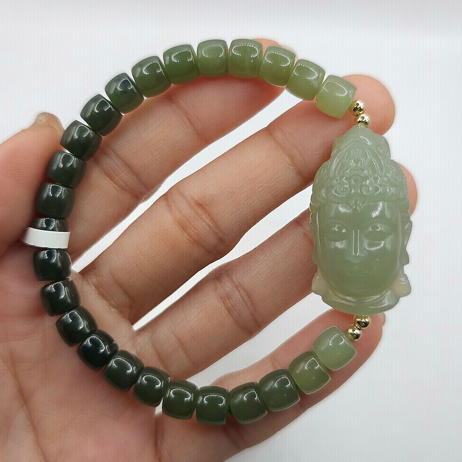 Natural Hetian Jade with Guanyin
