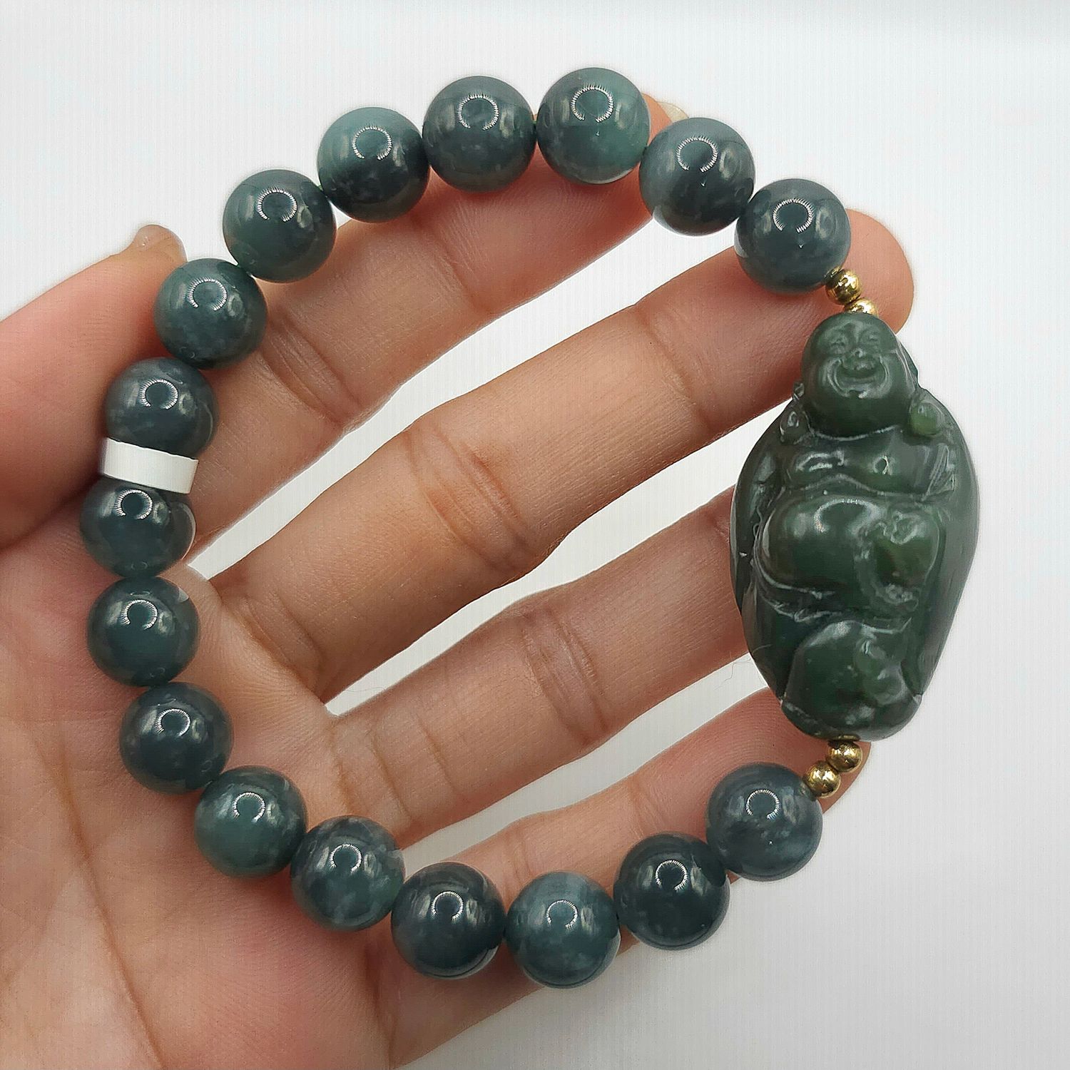 Natural Blue Water x Buddha Hetian Jade