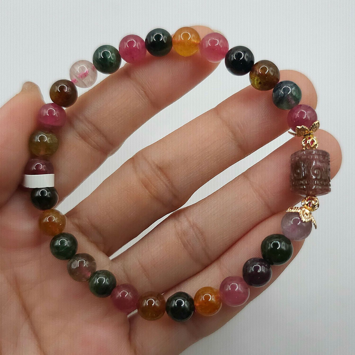 Natural Candy Tourmaline with Lucky Turn