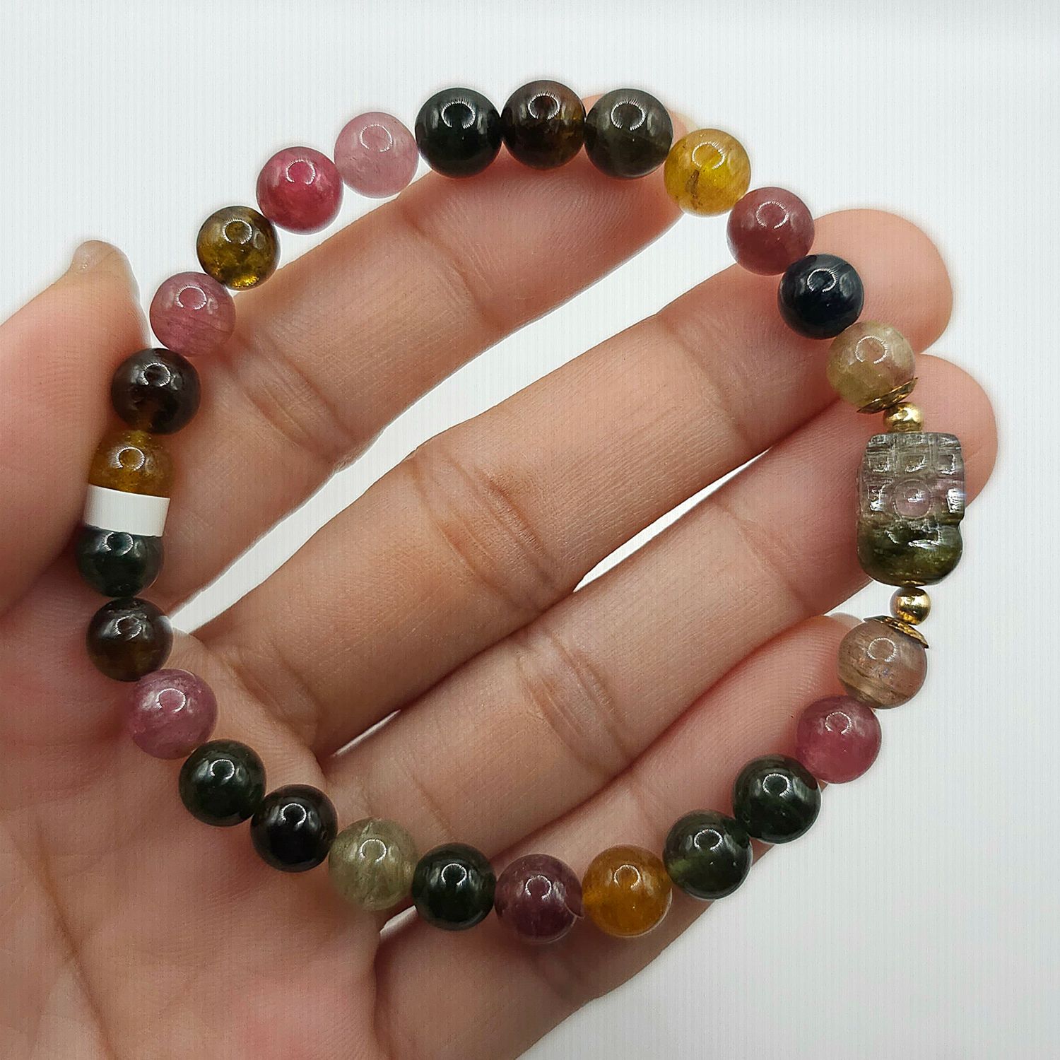 Natural Candy Tourmaline with Pixiu