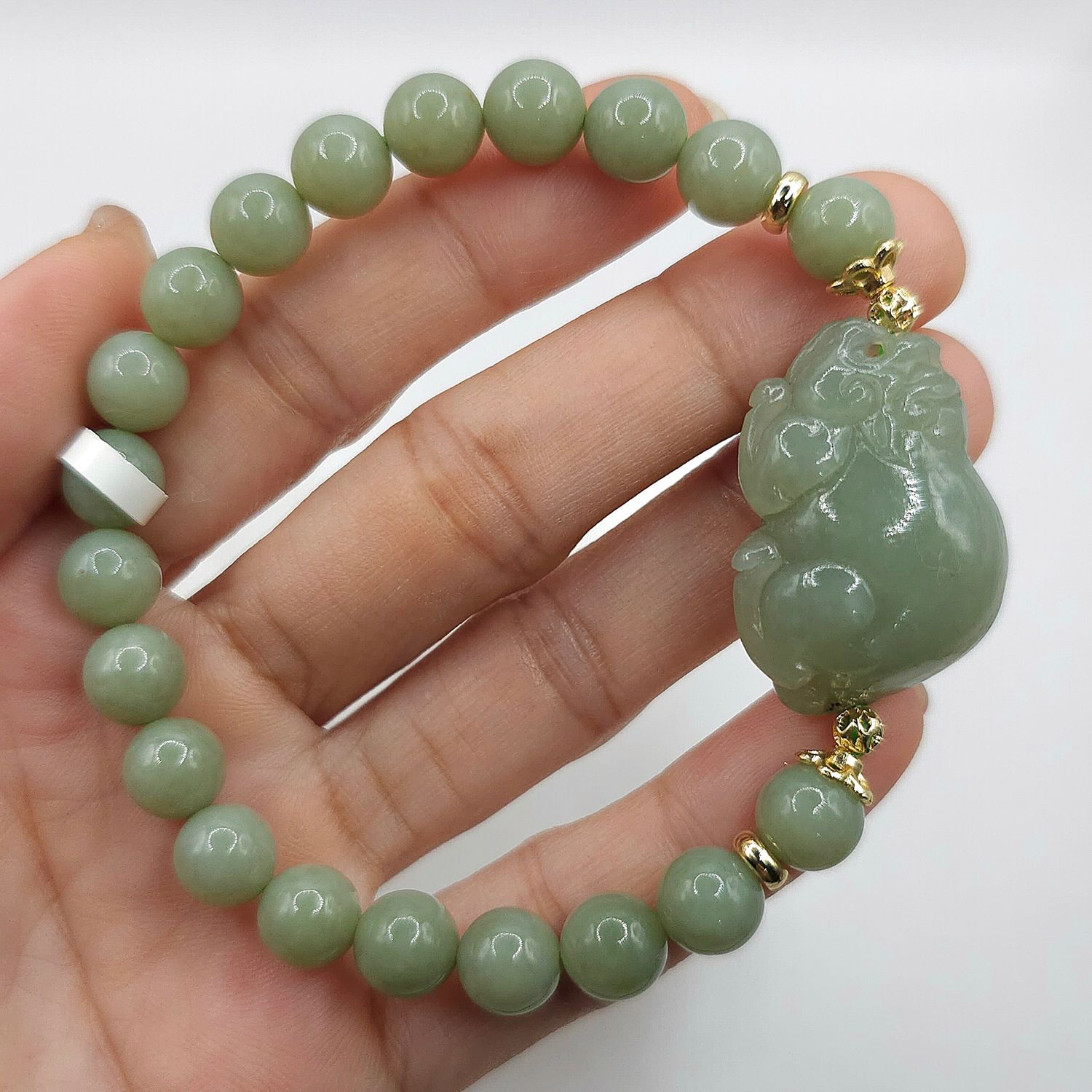 Natural Burma Jade x Pixiu Hetian Jade