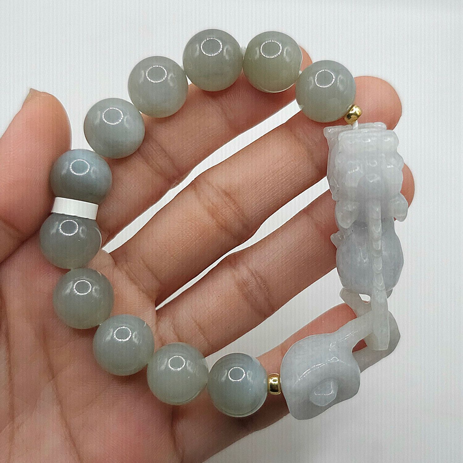 Natural Purple Burma Jade with Pixiu