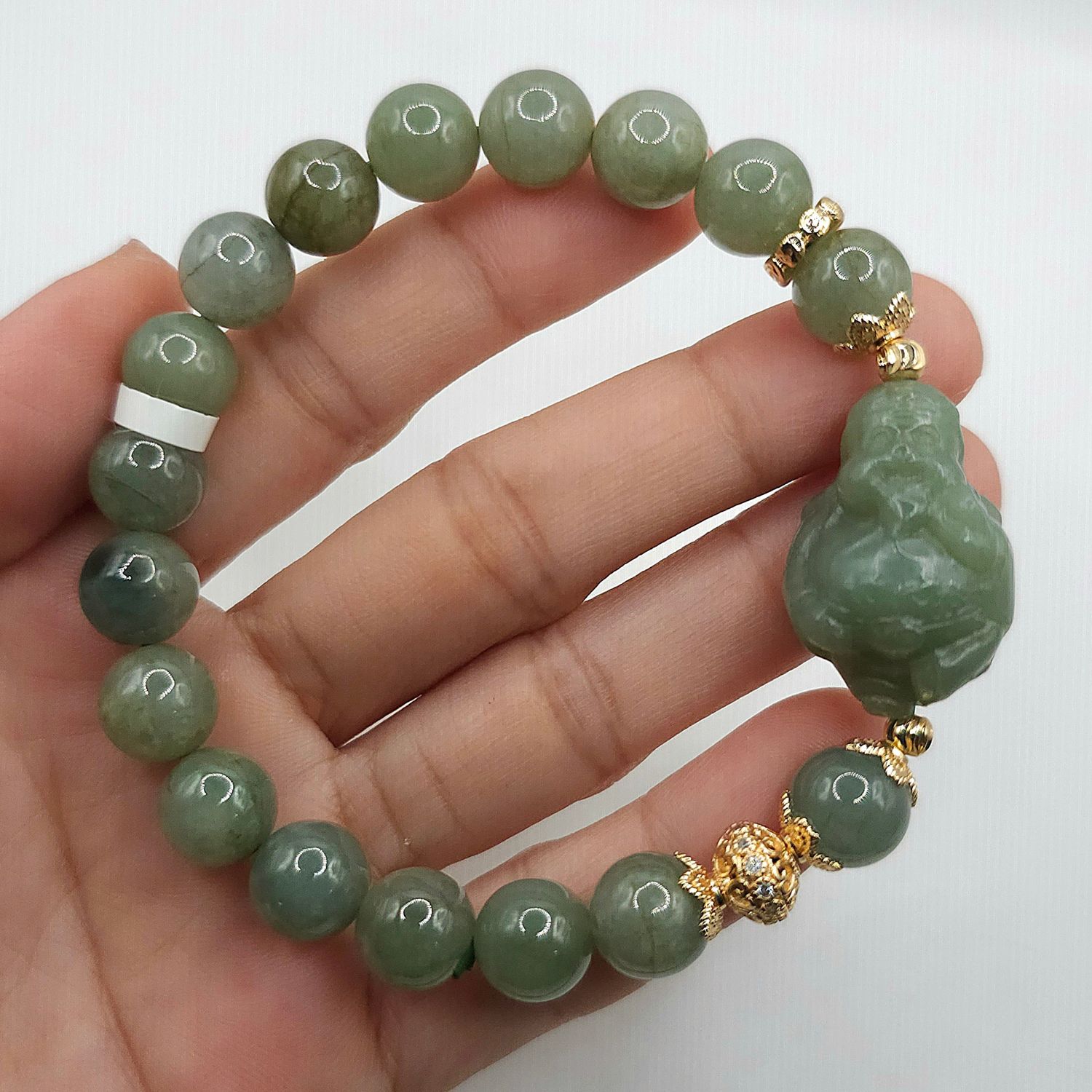 Natural Hetian Jade with God of Wealth