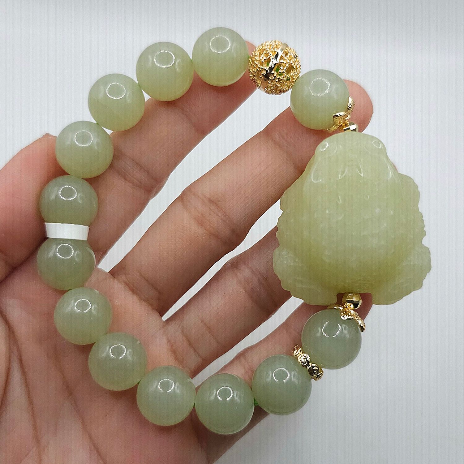 Natural Hetian Jade with Toad