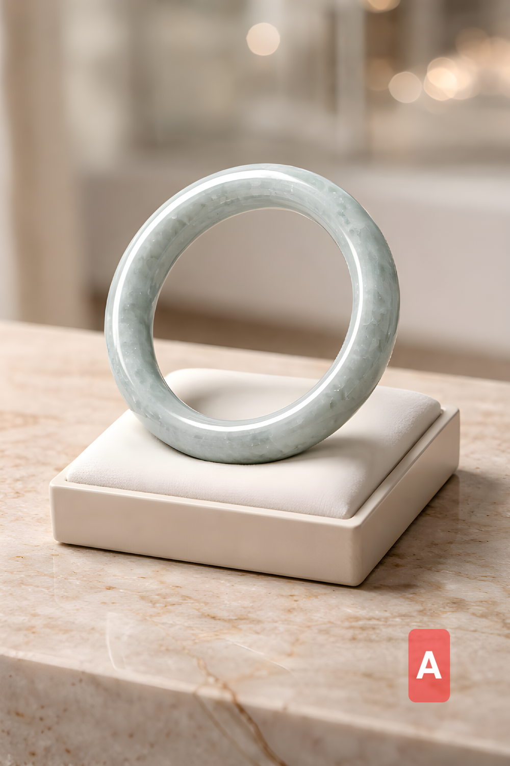 Natural Burma Jade Solid Bangle