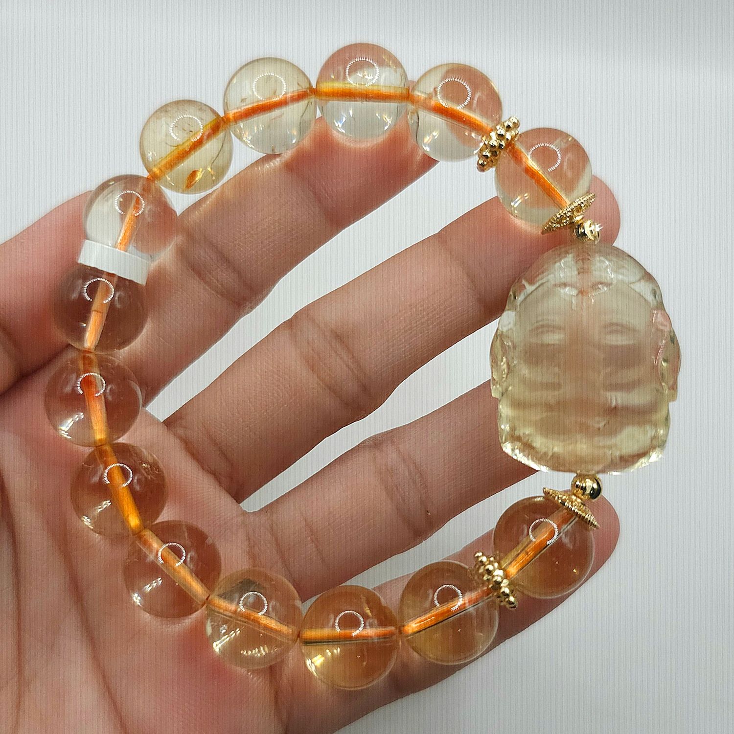 Natural Citrine with Ganesha