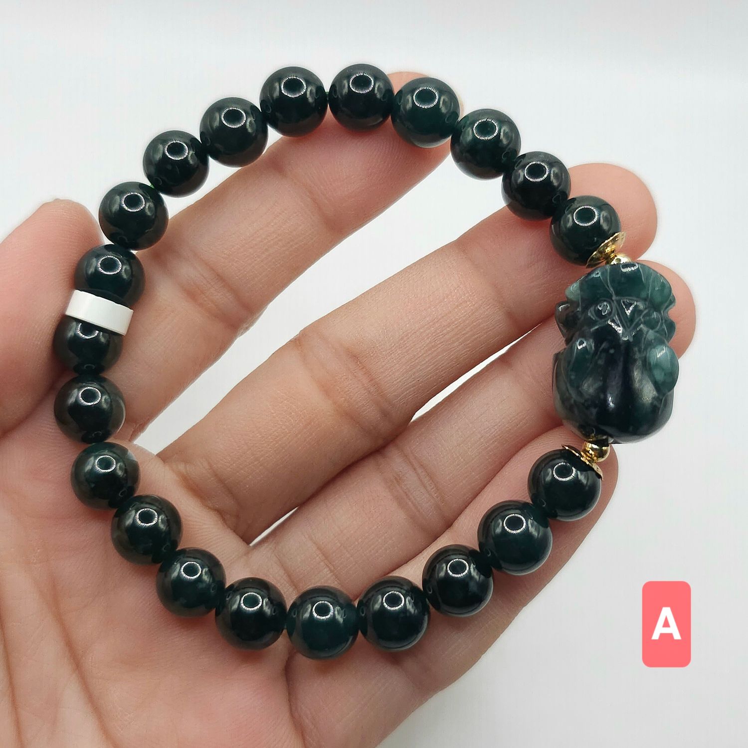Natural Blue Water Jade with Pixiu