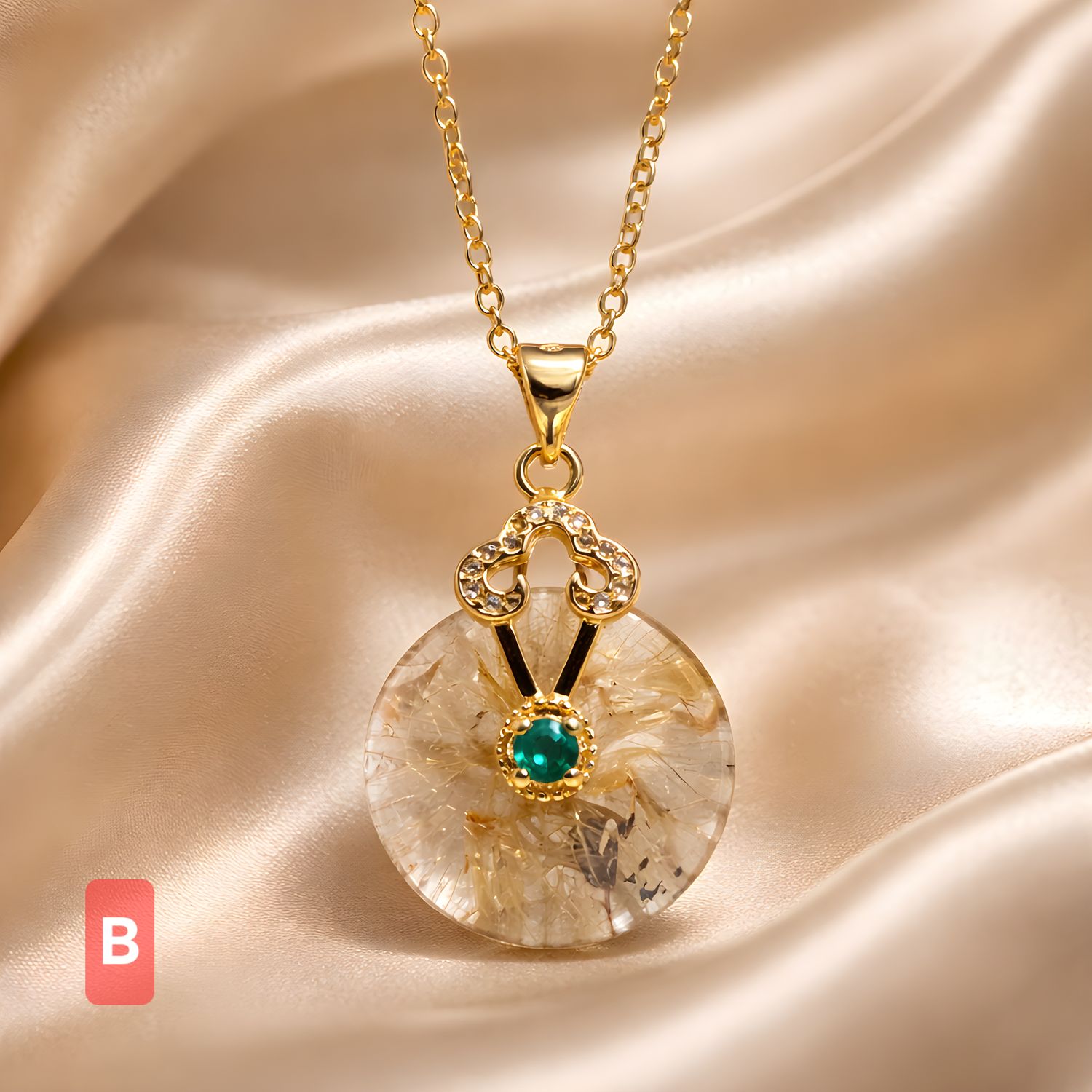 Natural Golden Ruti Necklace