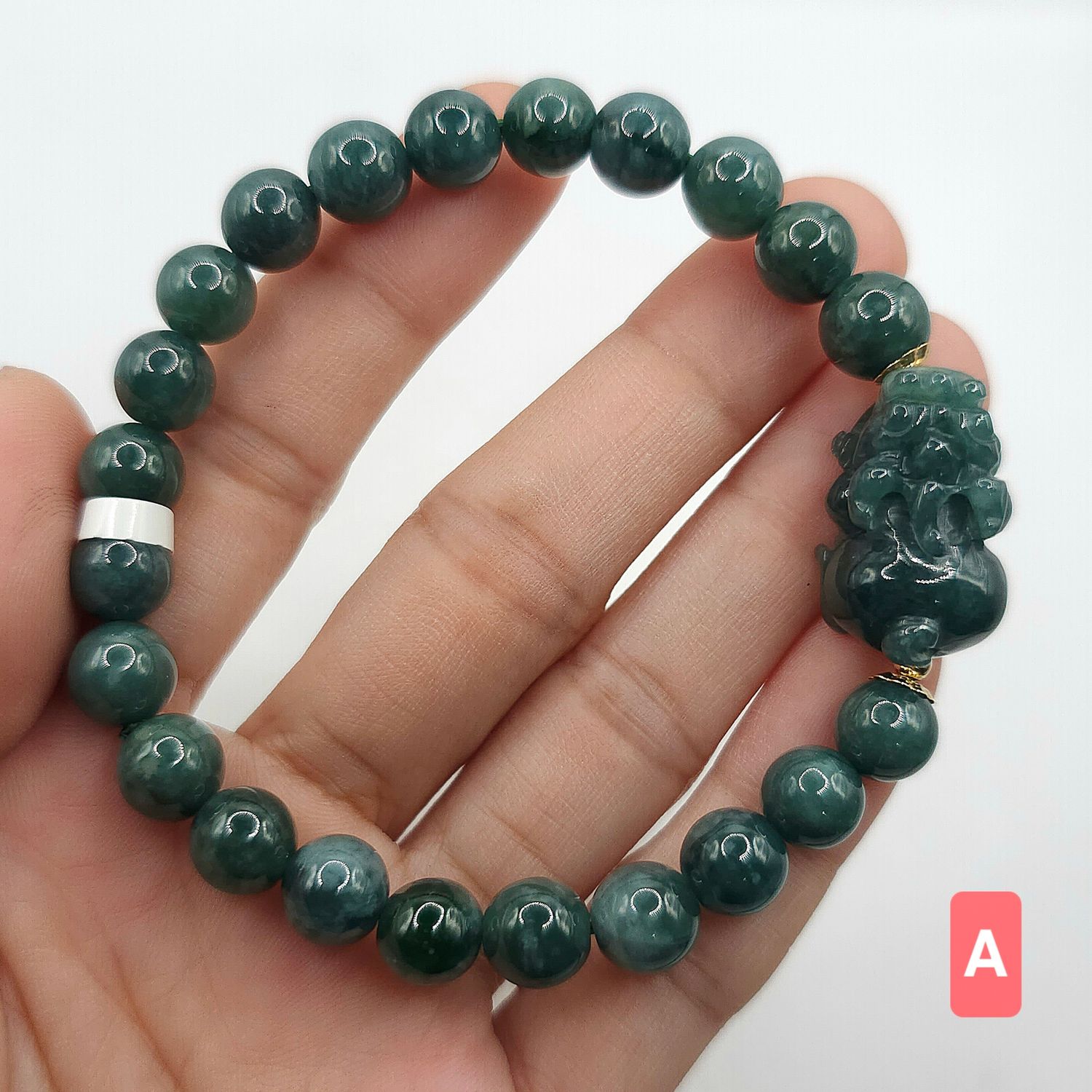 Natural Blue Water Jade with Pixiu