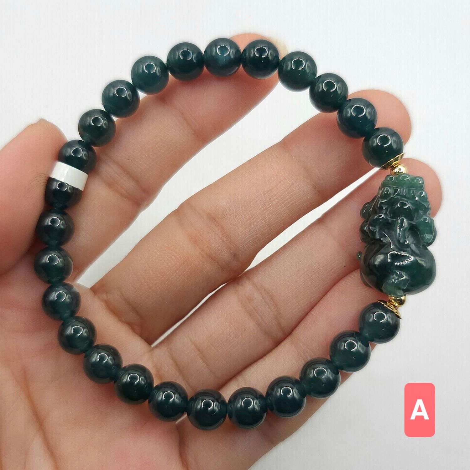 Natural Blue Water Jade with Pixiu