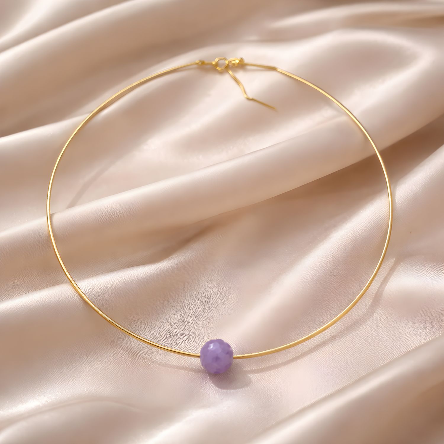 Natural Amethyst Lucky Turn Necklace