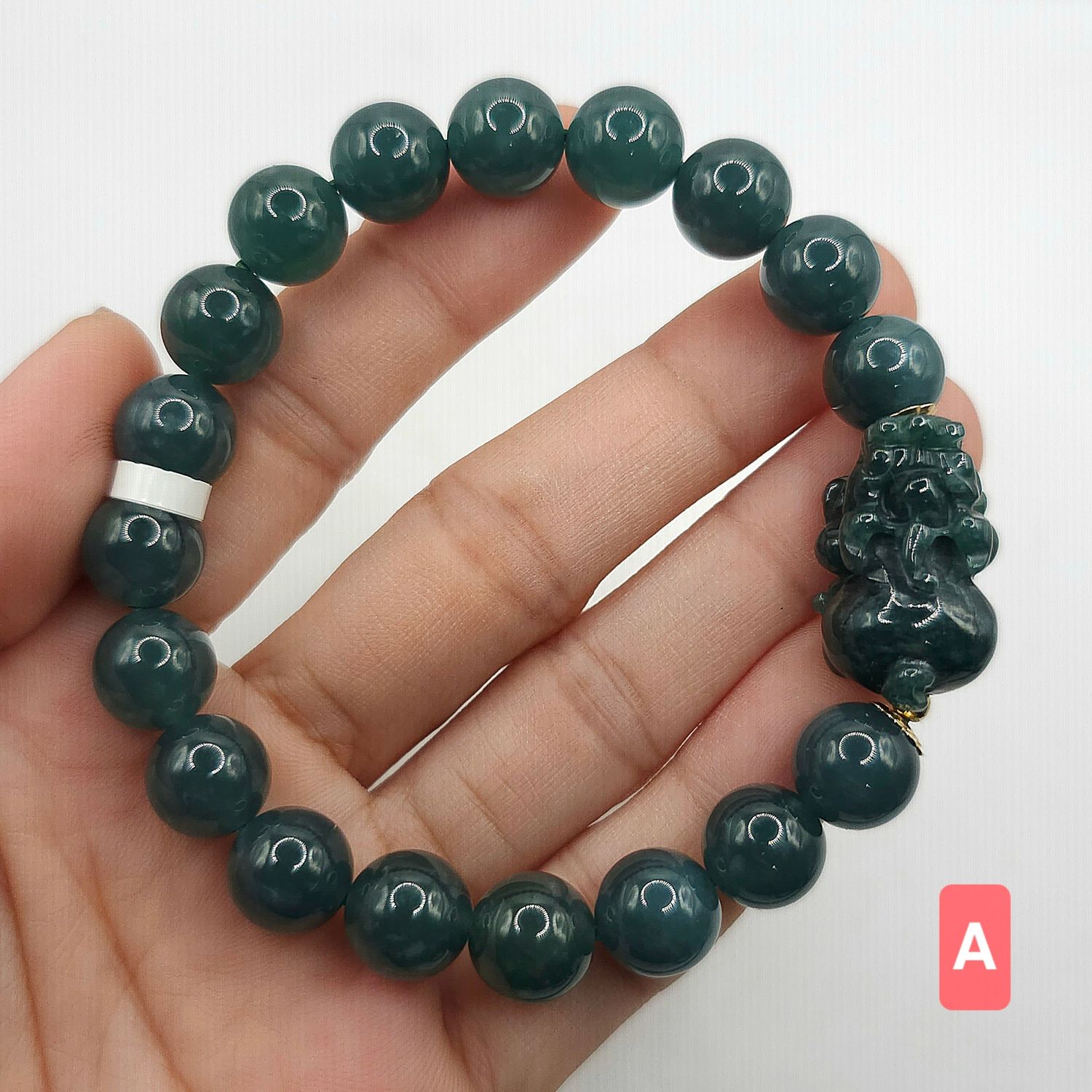 Natural Blue Water Jade with Pixiu