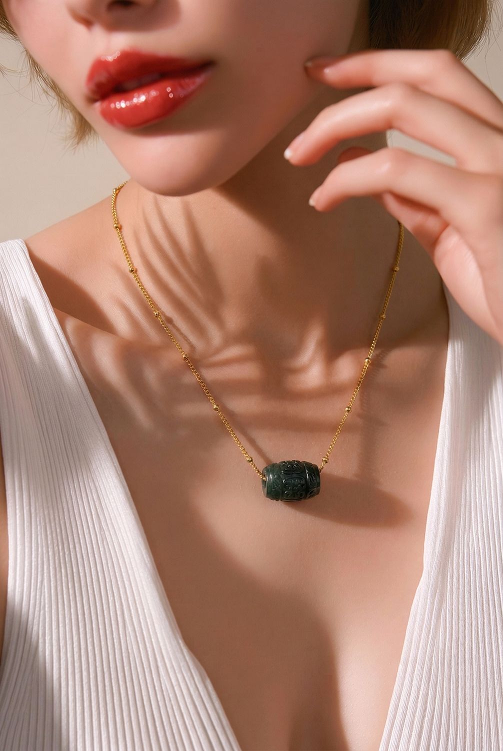 Natural Lucky Turn Tourmaline Necklace