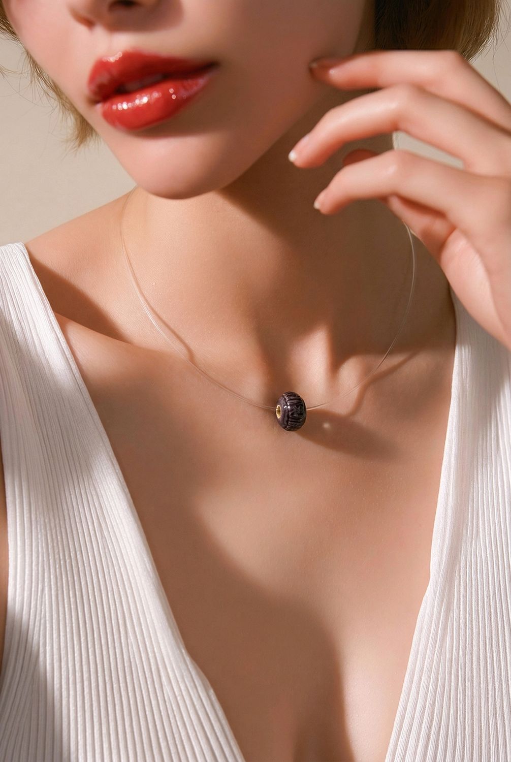 Natural Lucky Turn Tourmaline Necklace 18k