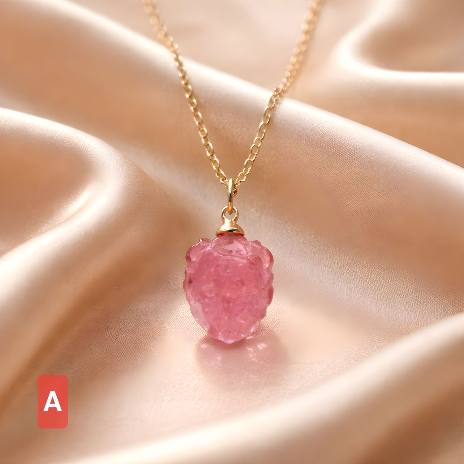 Natural 9 Tail Fox Tourmaline Necklace