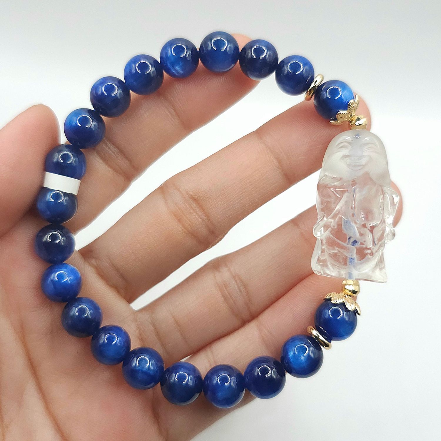 Natural Kyanite x Buddha Clear Quartz