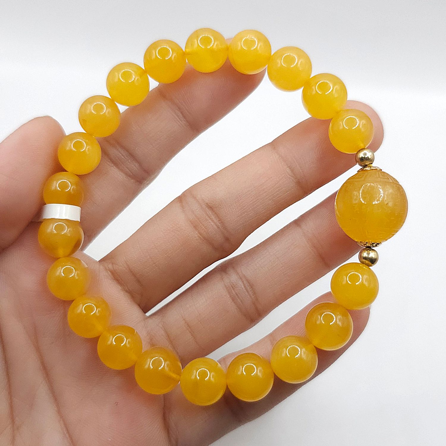 Natural Beeswax Amber with Lucky Turn