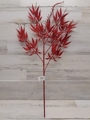 29&quot; Glitter Bamboo Spray x6 Red