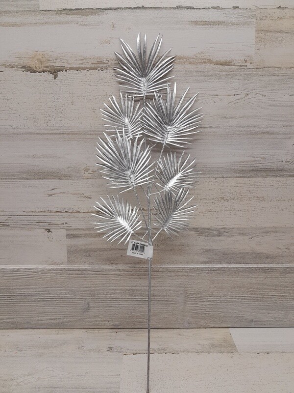 24&quot; Fern Leaf Spray Silver