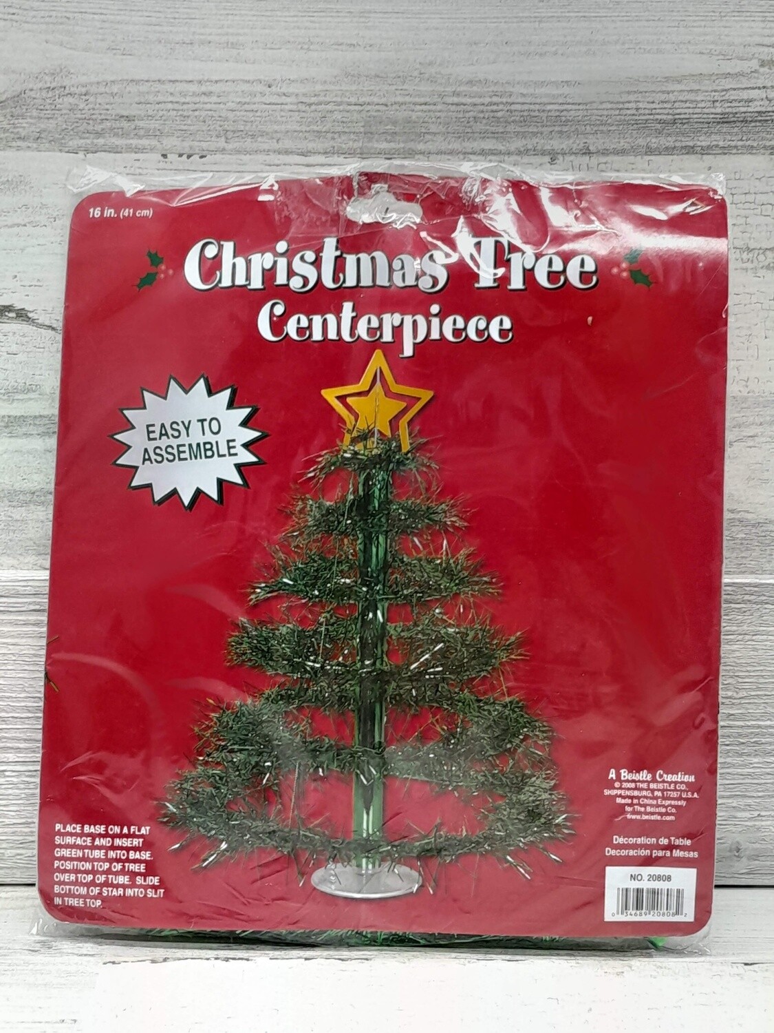 16&quot; Christmas Tree Centerpiece Green