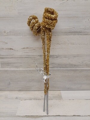 21&quot; Jumbo Glitter Spring Spray x3 Gold