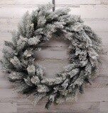 *30&quot; Flocked Rocky Mountain Pine Wreath