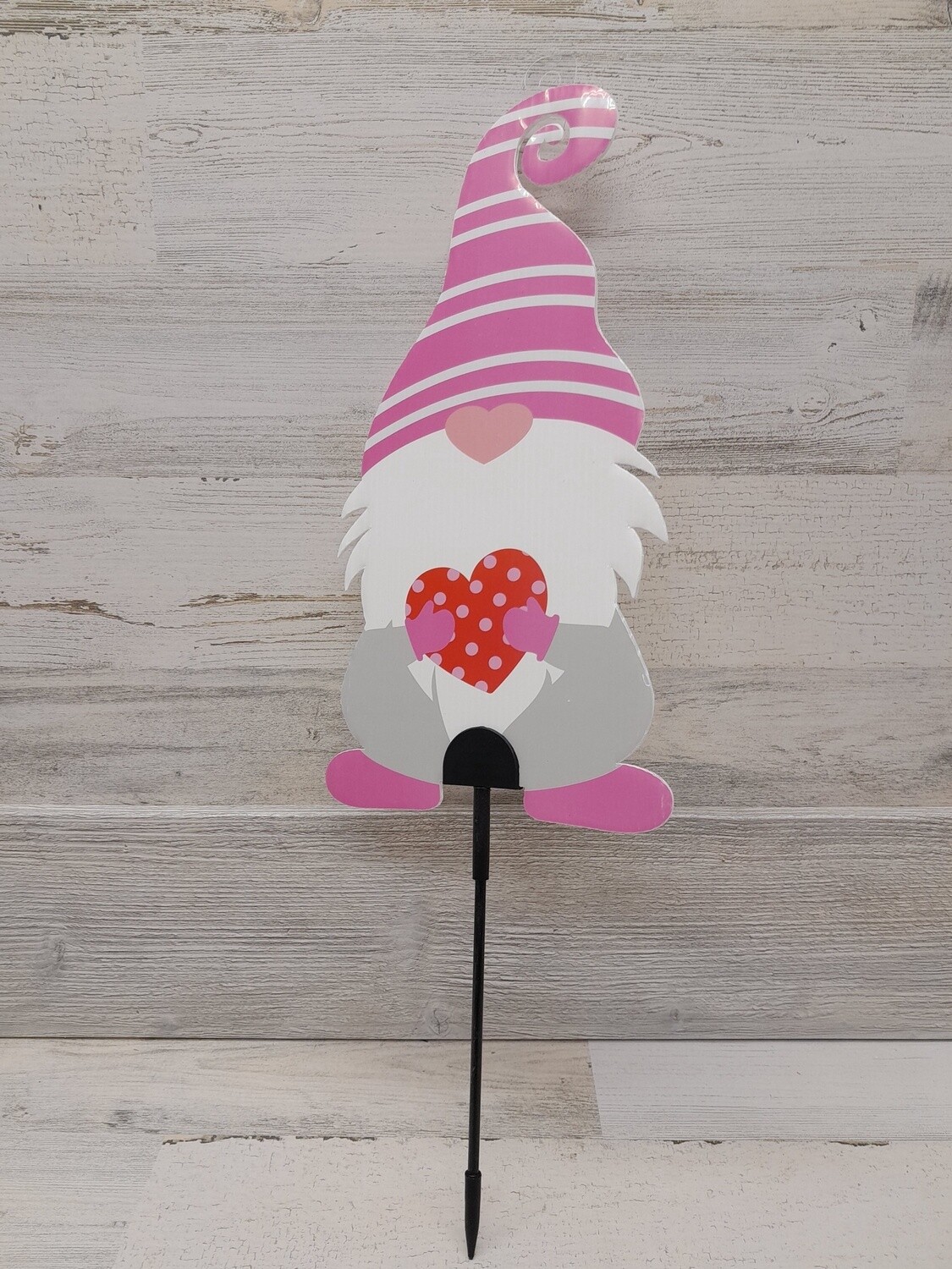 20.5&quot; Valentine Gnome Yard Stake Assorted