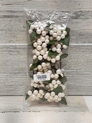 12PC 4.5" BERRY CLUSTER PEARL