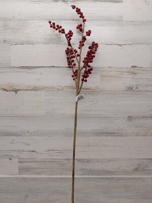 39.5" Berry Twig Spray Red
