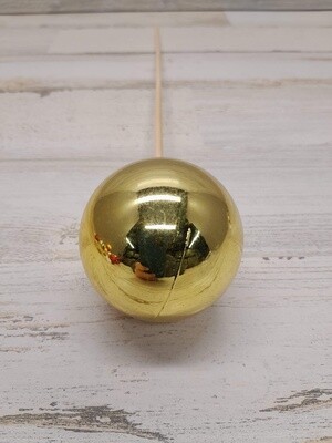 2.25&quot; Ornament Ball on 18&quot; Pick Gold