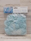 100pc Rose Petals Light Blue